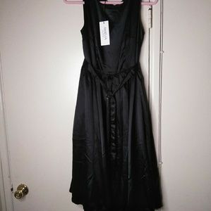 Black Satin Pinup Dress